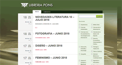 Desktop Screenshot of novedades.libreriapons-zaragoza.com