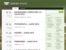 Tablet Screenshot of novedades.libreriapons-zaragoza.com